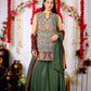 Green Sharara Set