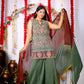 Green Sharara Set